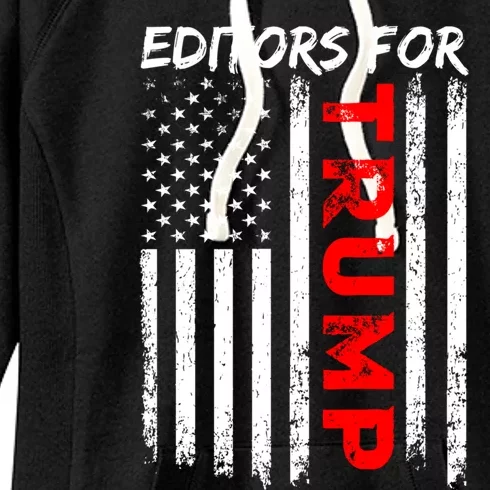 Editors For Trump Take America Back Gift Women's Fleece Hoodie