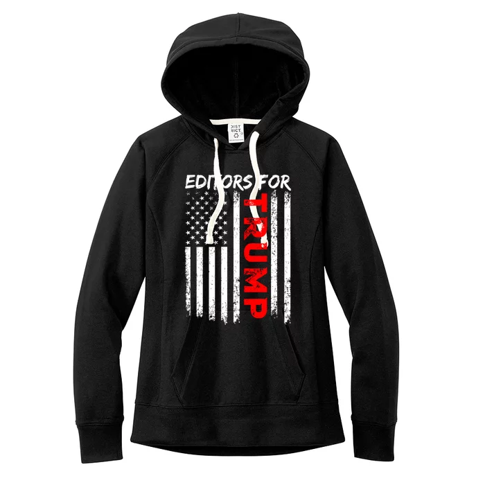 Editors For Trump Take America Back Gift Women's Fleece Hoodie