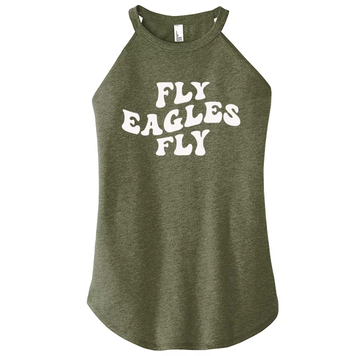 Eagles_ Fly Vintage Eagles Flying Bird Inspirational Women’s Perfect Tri Rocker Tank