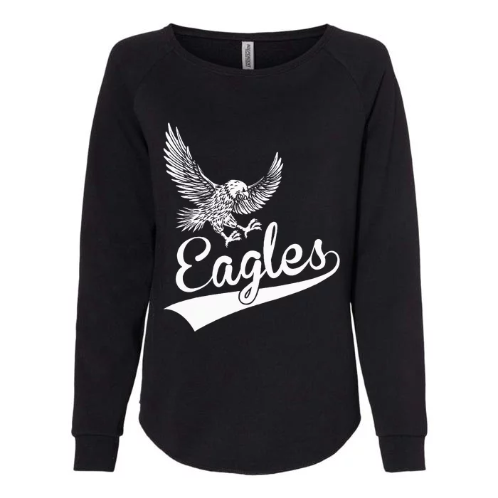 Eagles Fly Vintage Eagles Flying Bird Inspirational Womens California Wash Sweatshirt