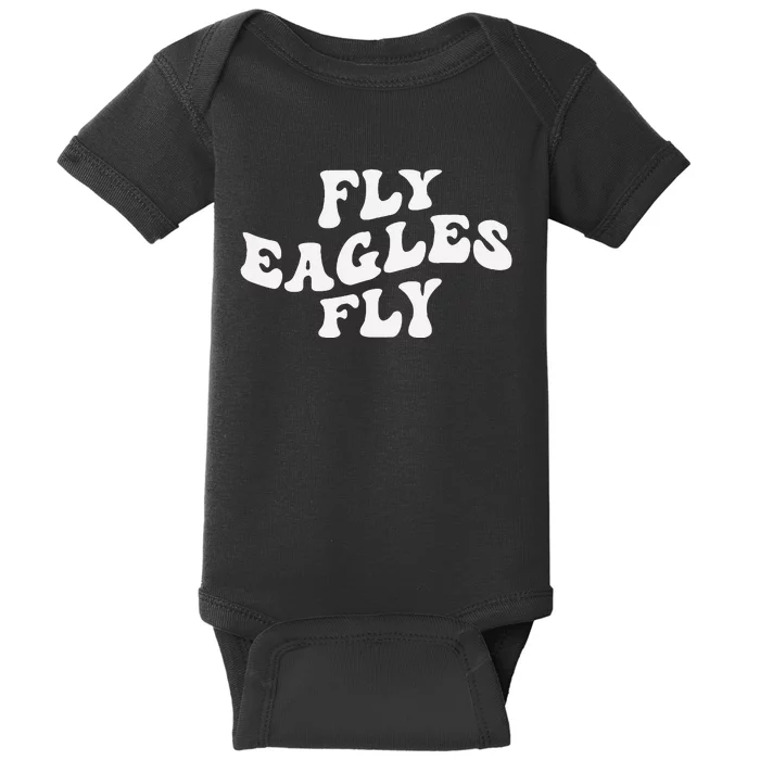 Eagles Fly Vintage Eagles Flying Bird Inspirational Baby Bodysuit