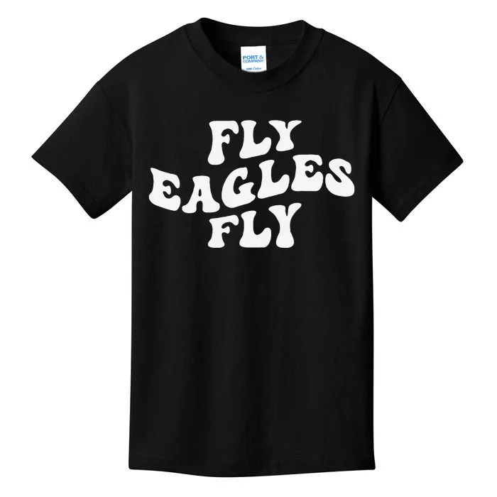 Eagles Fly Vintage Eagles Flying Bird Inspirational Kids T-Shirt