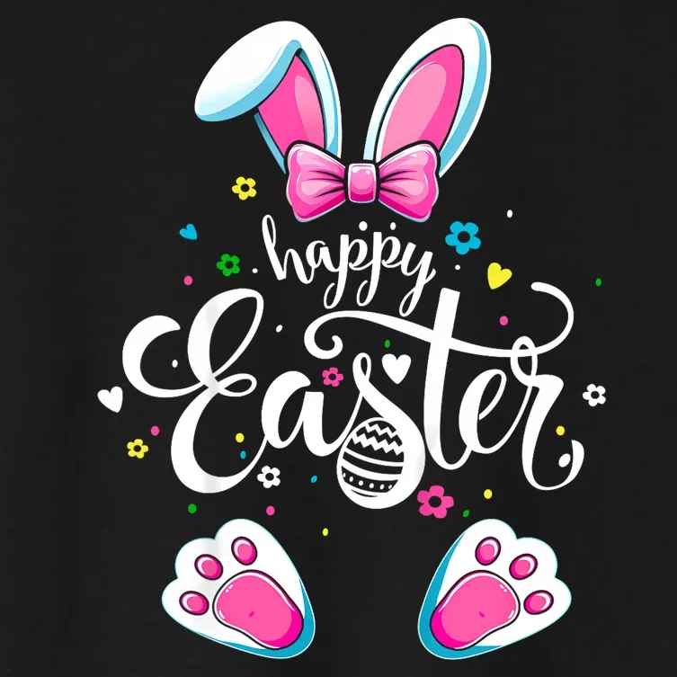 Easter For Women Happy Easter Day Women's Crop Top Tee