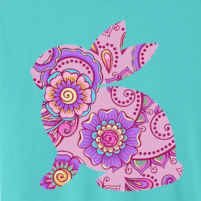 Easters For Women Easter Bunny Pastel Flowers Gift ChromaSoft Performance T-Shirt