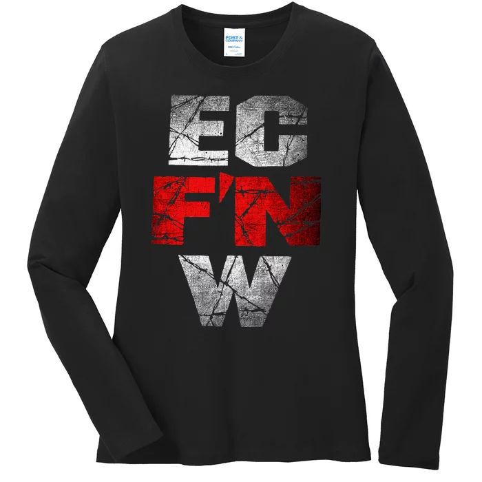 Ec FN W Extreme Championship Wrestling Ecw Ladies Long Sleeve Shirt