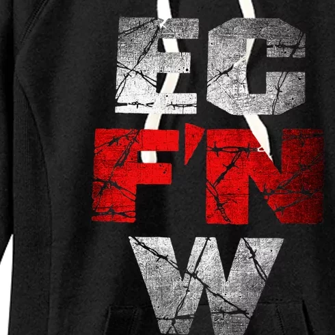 Ec FN W Extreme Championship Wrestling Ecw Women's Fleece Hoodie