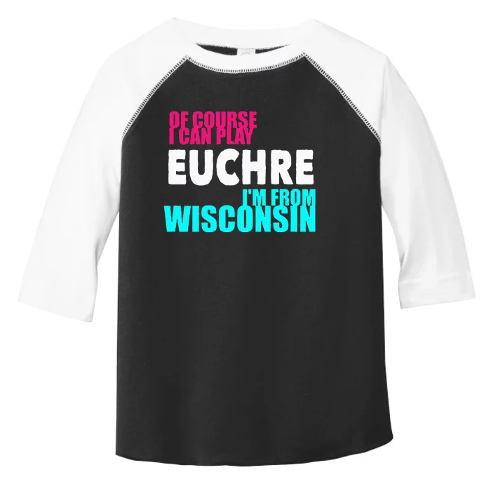 Euchre Funny Wisconsin Toddler Fine Jersey T-Shirt