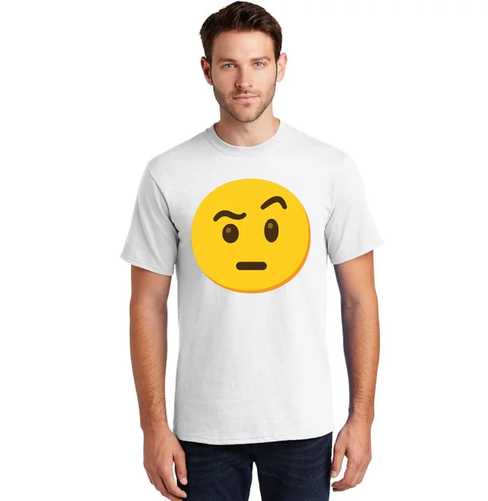 Emoticon Face With Raised Eyebrow Gift Tall T-Shirt