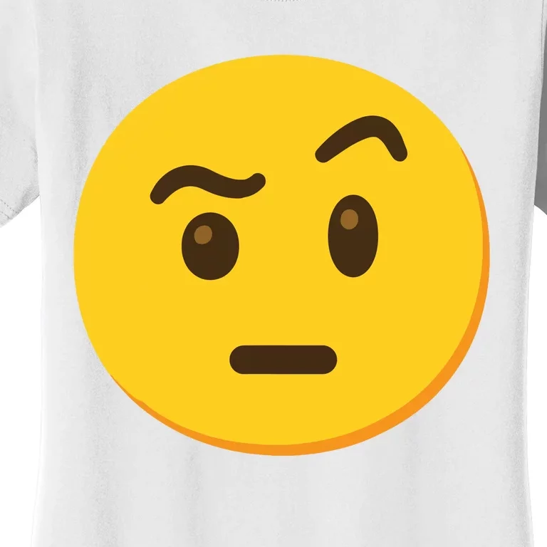 Emoticon Face With Raised Eyebrow Gift Women's T-Shirt