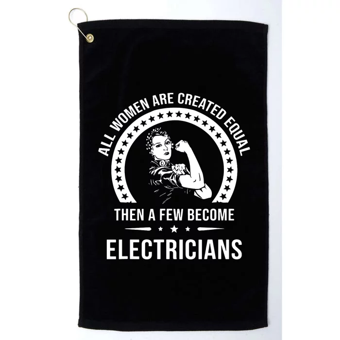 Electrician For Women Electrician Platinum Collection Golf Towel