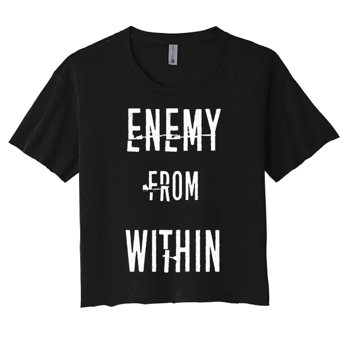 Enemy From Within Women's Crop Top Tee