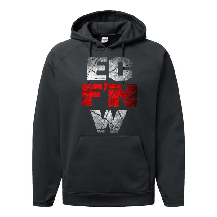 Ec FN W Extreme Championship Wrestling Performance Fleece Hoodie