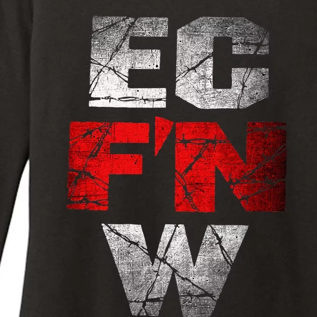 Ec FN W Extreme Championship Wrestling Womens CVC Long Sleeve Shirt