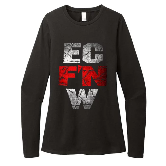 Ec FN W Extreme Championship Wrestling Womens CVC Long Sleeve Shirt