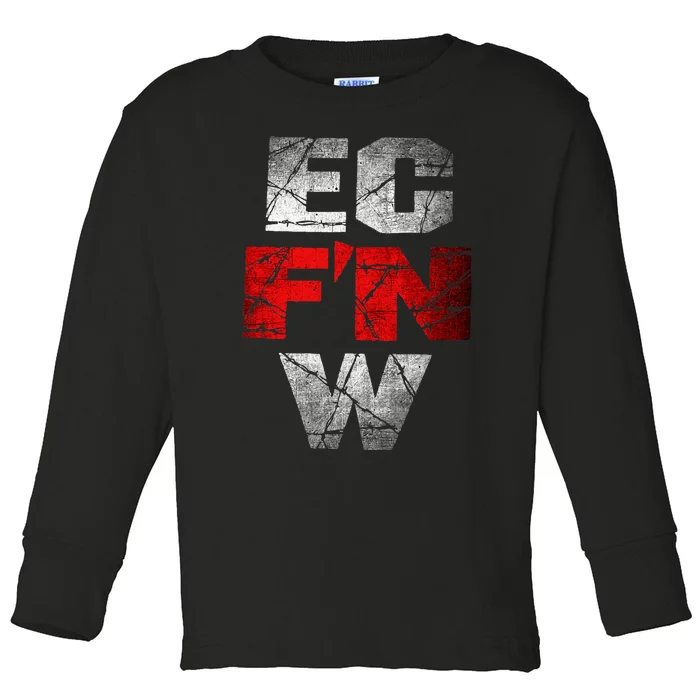 Ec FN W Extreme Championship Wrestling Toddler Long Sleeve Shirt