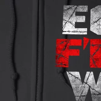 Ec FN W Extreme Championship Wrestling Full Zip Hoodie