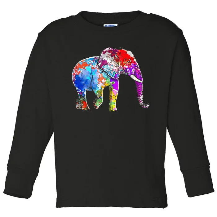 Elephant For Women Pachyderm Toddler Long Sleeve Shirt