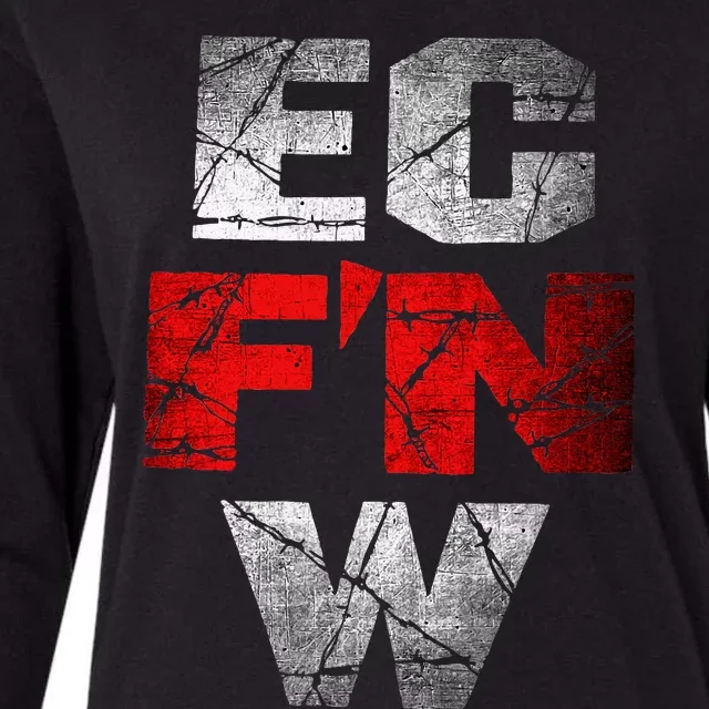 Ec FN W Extreme Championship Wrestling Ecw Womens Cotton Relaxed Long Sleeve T-Shirt