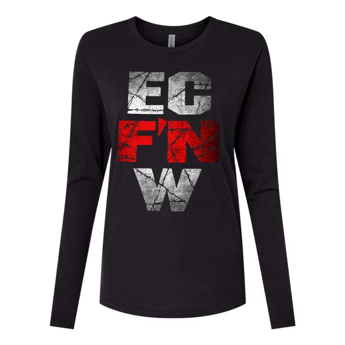 Ec FN W Extreme Championship Wrestling Ecw Womens Cotton Relaxed Long Sleeve T-Shirt