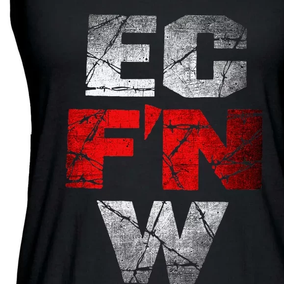 Ec FN W Extreme Championship Wrestling Ecw Ladies Essential Flowy Tank