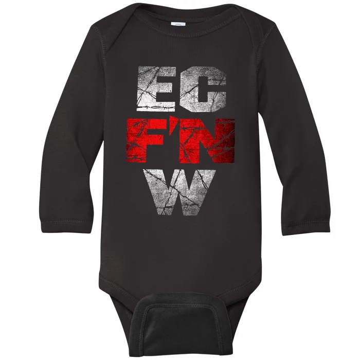 Ec FN W Extreme Championship Wrestling Ecw Baby Long Sleeve Bodysuit