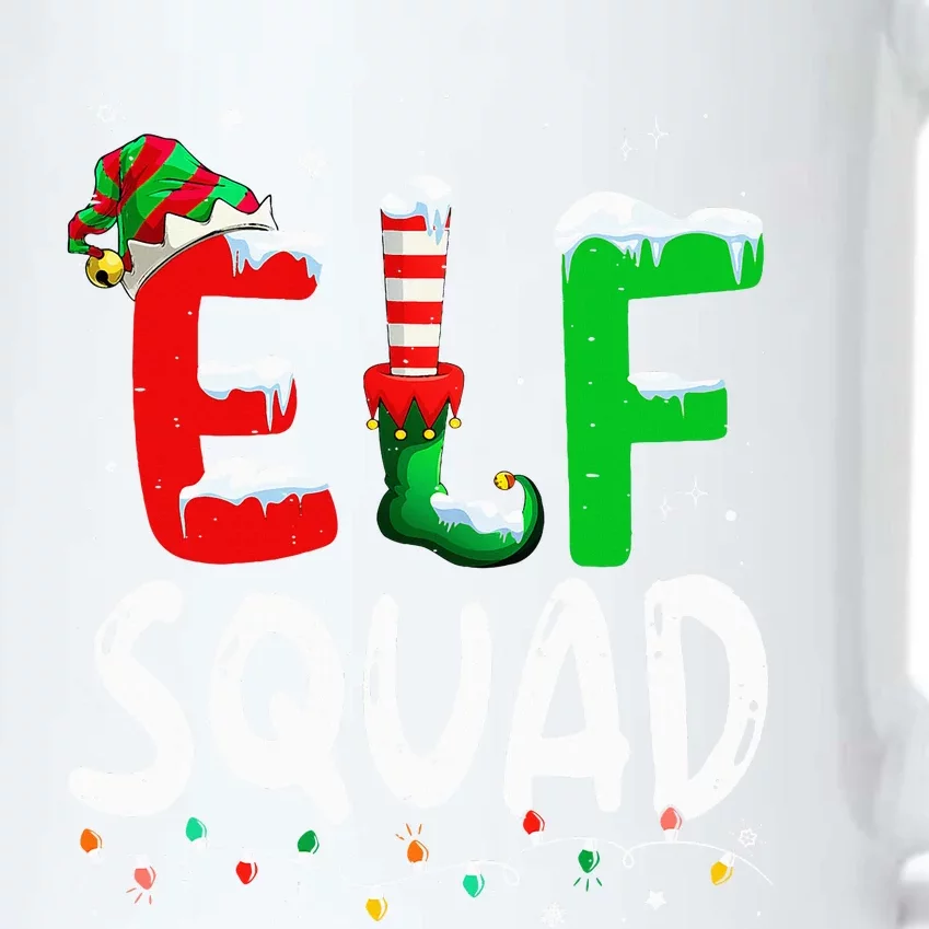 Elf Family Xmas Matching Pajamas Elf Squad Black Color Changing Mug