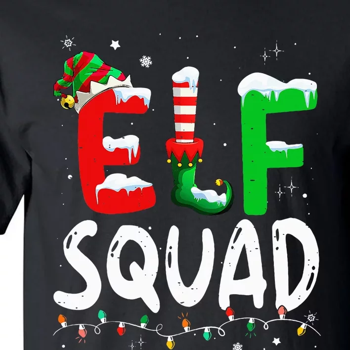 Elf Family Xmas Matching Pajamas Elf Squad Tall T-Shirt