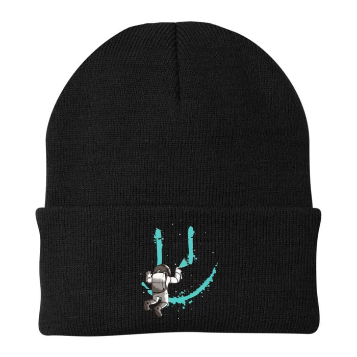 EDM Graffiti Astronaut Design Dance Rave Music Festival Knit Cap Winter Beanie