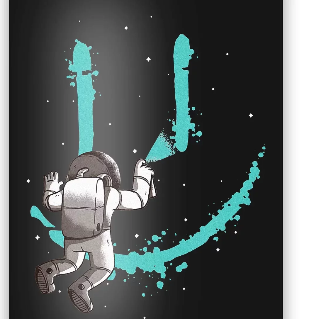 EDM Graffiti Astronaut Design Dance Rave Music Festival Poster