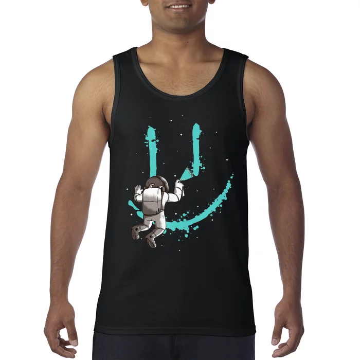 EDM Graffiti Astronaut Design Dance Rave Music Festival Tank Top