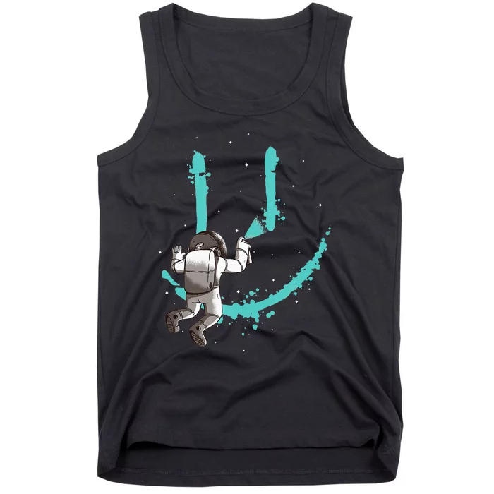 EDM Graffiti Astronaut Design Dance Rave Music Festival Tank Top