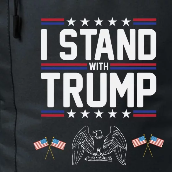 Eagle Graphic American Flag I Stand With Trump Gift Daily Commute Backpack