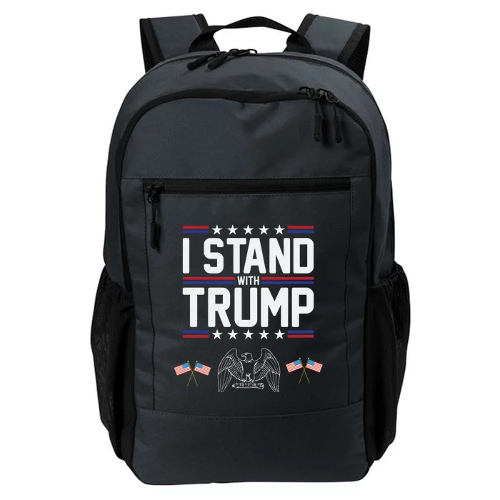 Eagle Graphic American Flag I Stand With Trump Gift Daily Commute Backpack