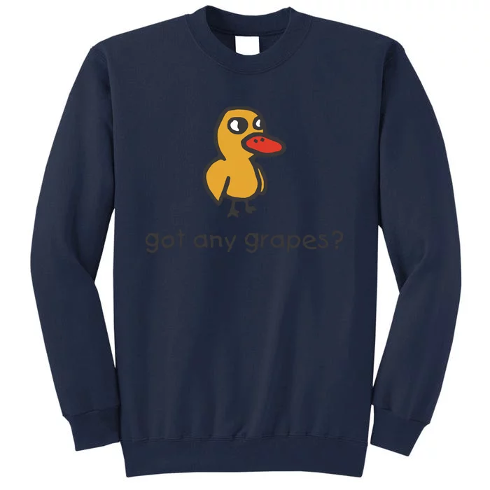 Embroidered Got Any Grapes Duck Tall Sweatshirt