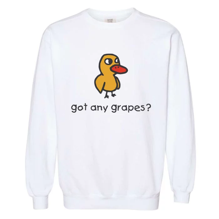 Embroidered Got Any Grapes Duck Garment-Dyed Sweatshirt