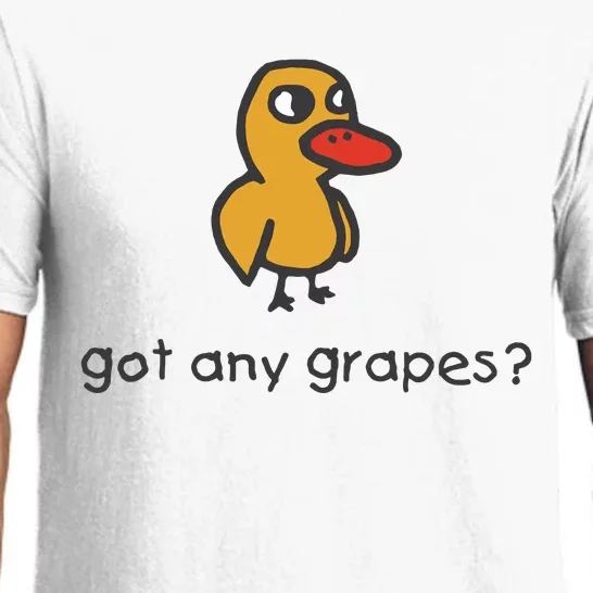 Embroidered Got Any Grapes Duck Pajama Set