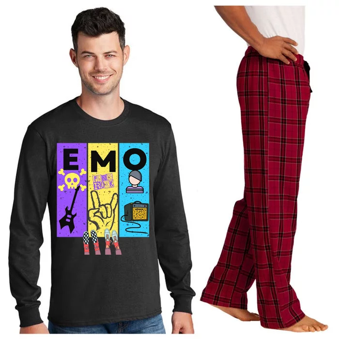 Emo Grunge Alternative Style Long Sleeve Pajama Set