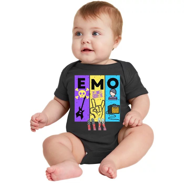 Emo Grunge Alternative Style Baby Bodysuit