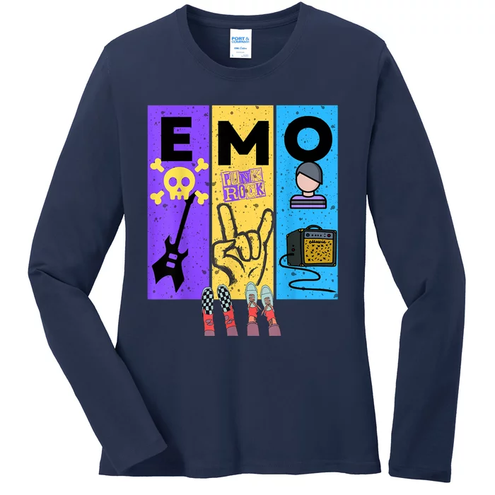 Emo Grunge Alternative Style Ladies Long Sleeve Shirt