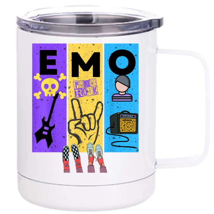 Emo Grunge Alternative Style Front & Back 12oz Stainless Steel Tumbler Cup