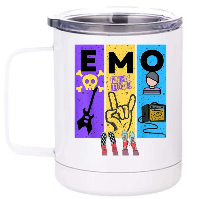 Emo Grunge Alternative Style Front & Back 12oz Stainless Steel Tumbler Cup