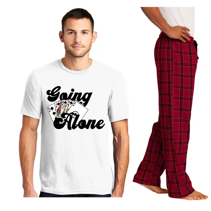 Euchre Going Alone Cool Gift Pajama Set