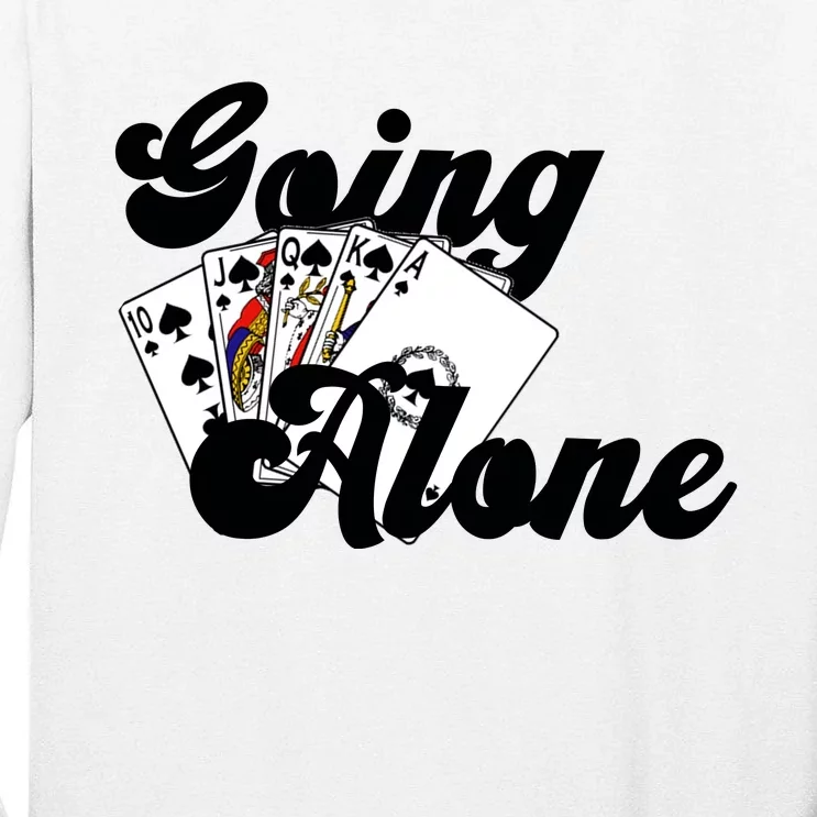 Euchre Going Alone Cool Gift Tall Long Sleeve T-Shirt