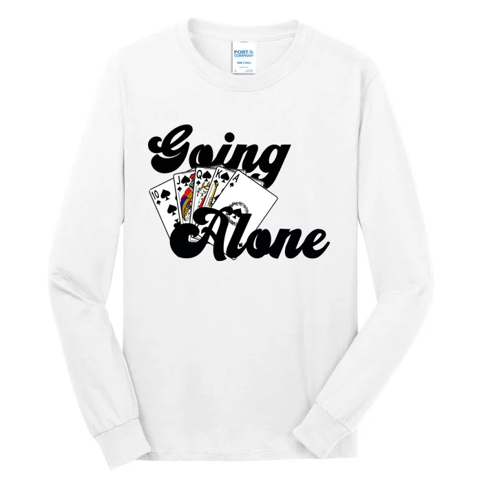 Euchre Going Alone Cool Gift Tall Long Sleeve T-Shirt