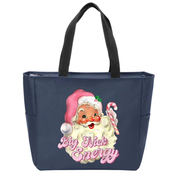 Etro Groovy Big Nick Santa Energy Pink Santa Christmas Xmas Zip Tote Bag