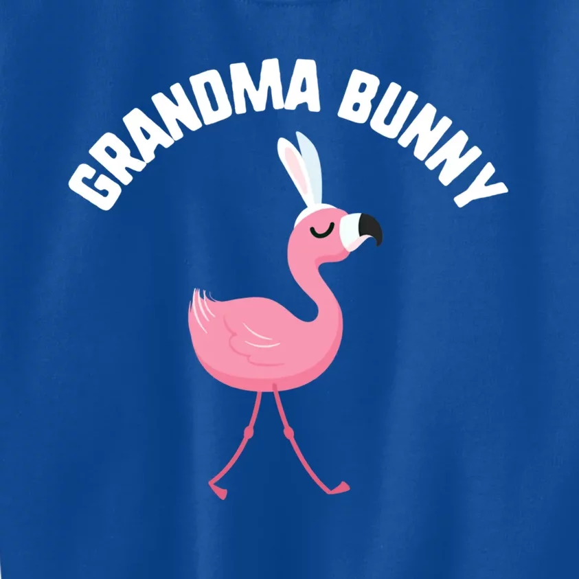 Easter Grandma Bunny Flamingo Candy Gift Spring Gift Kids Sweatshirt