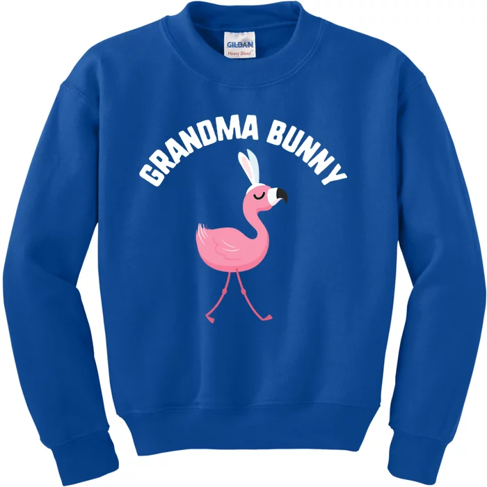 Easter Grandma Bunny Flamingo Candy Gift Spring Gift Kids Sweatshirt