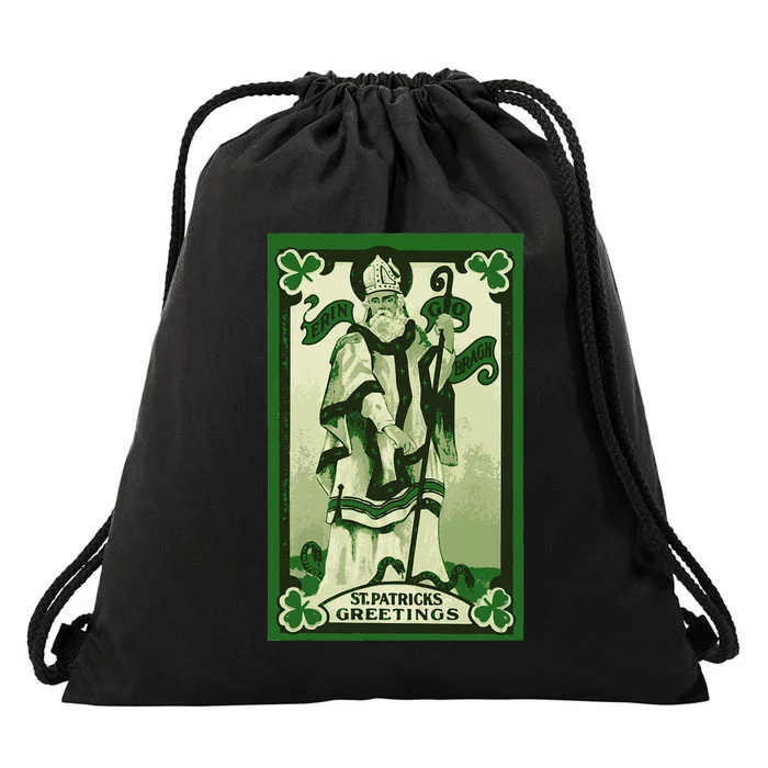 Erin Go Bragh Saint Patrick's Day Irish Drawstring Bag