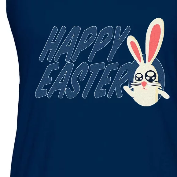 EASTER Greetings Cute Bunny Egg Hunt Champion Ladies Essential Flowy Tank