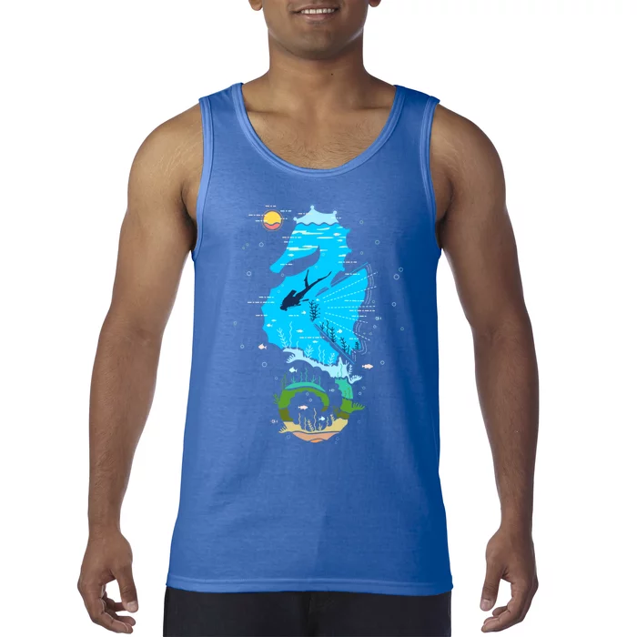 Enjoy God Creation Save The Ocean Sea Underwater Coral Reefs Cool Gift Tank Top